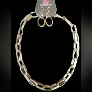 NWT Set Brass Necklace with Earrings